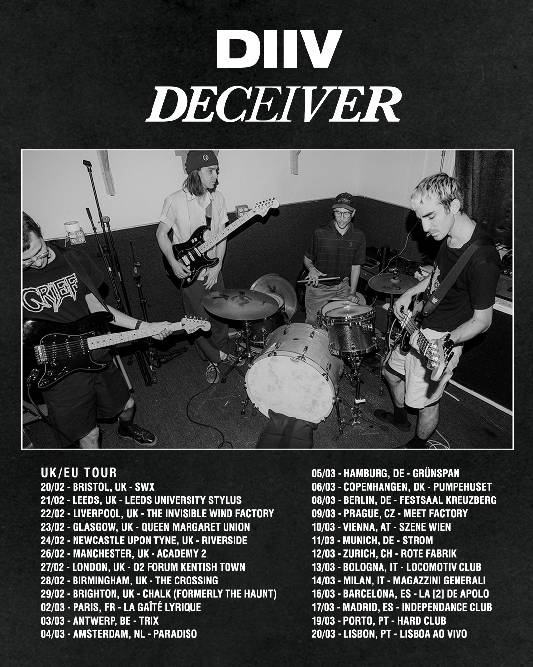 DIIV Announces Tour Dates In Europe
