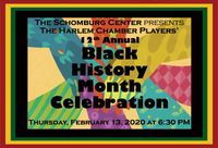Harlem Chamber Players: 12th Annual Black History Month Celebration