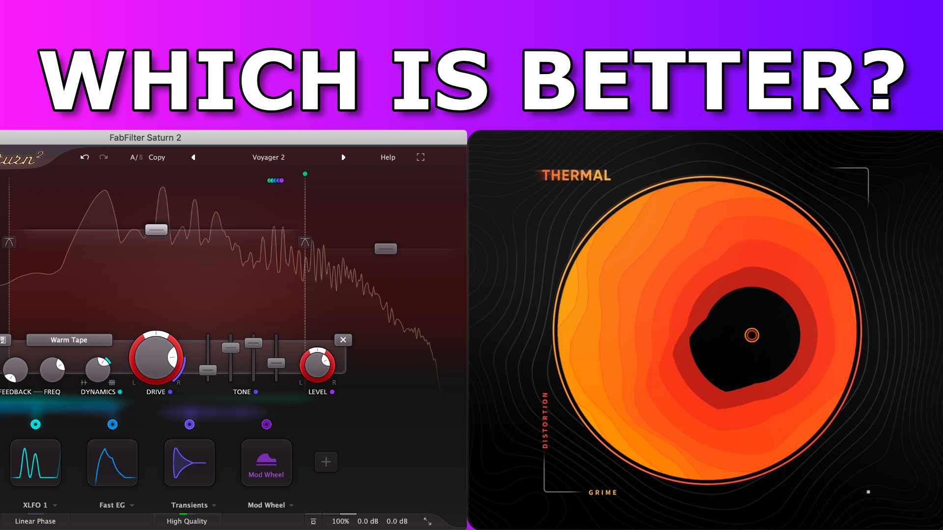 Output Thermal VS Fabfilter Saturn 2 VST! Which Is Better?