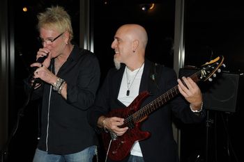Me & Jimmy rockin' the stage in Newport Beach

