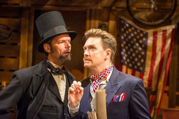 J Robert Spencer & Brian Charles Rooney as Lincoln & McClellan
