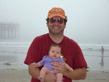 Avery and I, on the beach near San Diego
