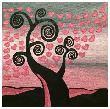 Love's Blossom - 8 x 8 - Sold
