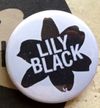 Lily Black button! White with black Lily