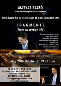 Matyas Bacsó - Piano Concert - Introducing his new album 'Fragments'