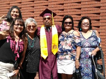 With family after graduation - May 2018
