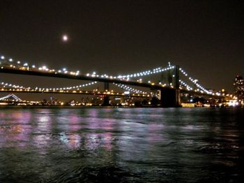 Brooklyn Bridge at night
