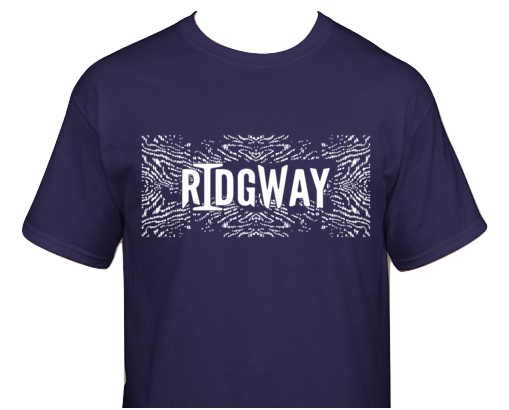 Purple "Ridgway" Logo 2 Color T-Shirt