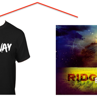 Black "Ridgway" Crown Logo T-Shirt + Physical CD