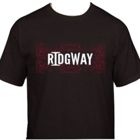 Black "Ridgway" Logo 3 Color T-Shirt