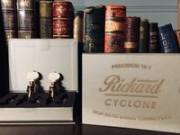 Rickard Cyclone 10:1 Ratio Five-String Banjo Tuning Pegs - Gold w Galaith Ivory Buttons