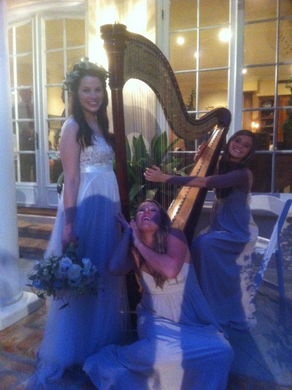 Athena Love at a wedding, 2015