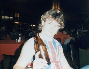 "ATTITUDE MAN" . . . sicily 1984, what a difference a year makes, Def Leppard T-Shirt, was a must in those days.
