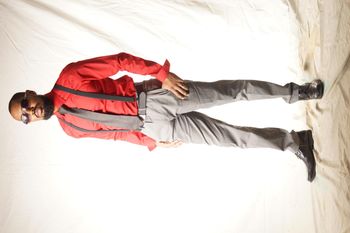 Anthony Delacroix red w/ suspenders
