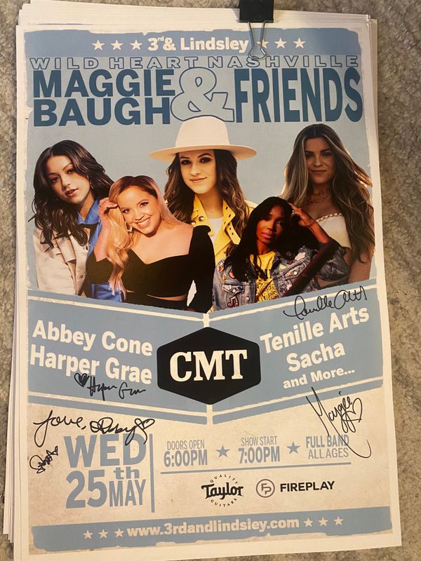 Maggie Baugh & Friends - Signed Poster May 25th