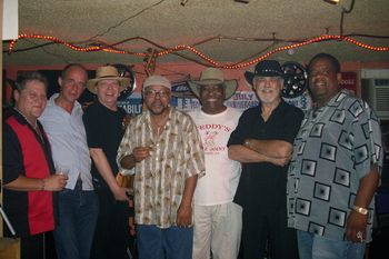 Kerry, Max (from Holland), Bruce Flett, Larry Garner, Teddy, Jerry Beech, and Lil' Ray Neal
