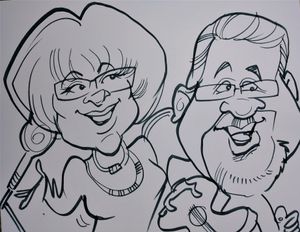 RagTop caricature drawing by Kyle Edgeall