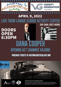Dana Cooper CD Release w/ Shawnee Kilgore opening 