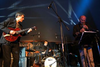 Jim Robitaille Trio with Dave Liebman, New Bedford Jazz Festival. Photo by Jesse Nemerofsky
