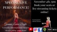 Special Live Event with Gemma Louise Doyle, International Singer and Pianist Catherine Rannus