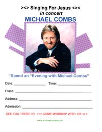 Michael Combs Color Concert Poster 
