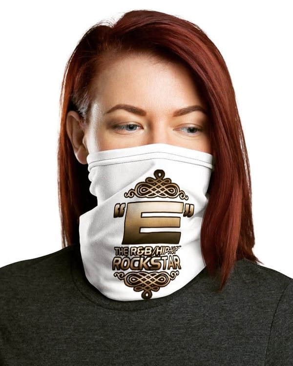"E" Logo Neck Gaiter - White