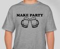 "Make Party" Johnny Koenig Band Gray T-Shirt