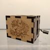 Custom Antique Music Box w/Hand Crank