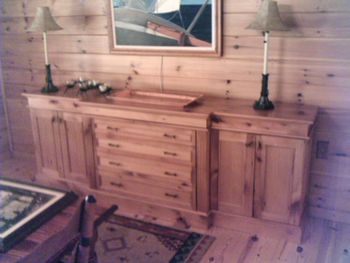Cabinet ....150 year old pine ....tung oil
