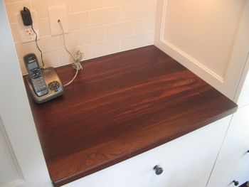 Maple kitchen in white 11 Rosewood top
