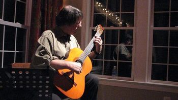 Classical Guitar at a house concert in West Chester Pa.

