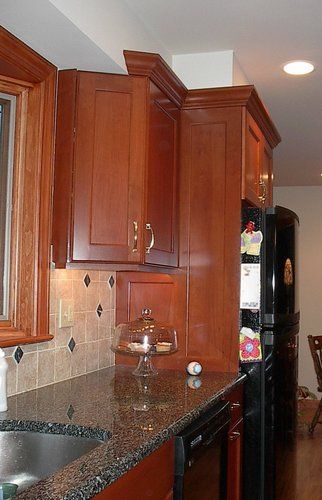 Cherry Kitchen 9 angled wall cabinet

