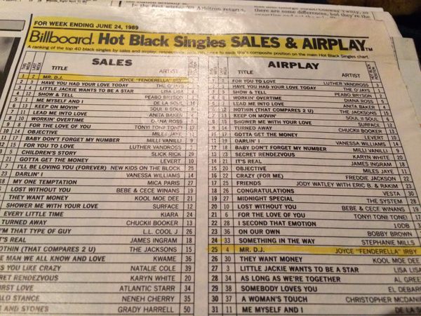 Mr. D.J. #1 in sales June 24, 1989