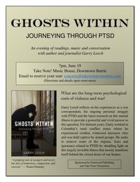 Book Launch: "Ghosts Within" by Garry Leech