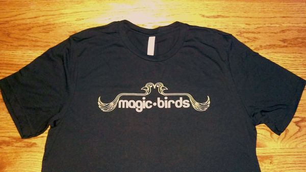 Two-Headed Bird Logo Black T-Shirt