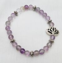 Amethyst Lotus Bracelet (sm bead - style 1)