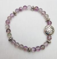 Amethyst Lotus Bracelet (sm bead - style 2)