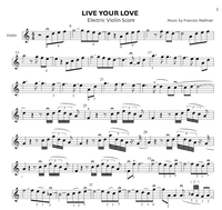 Live Your Love - Violin Sheet Music