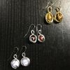 Agate swirl drop earrings