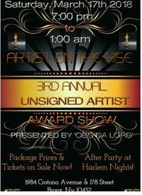 3RD ANNUAL ARTIST ON THE RISE AWARD SHOW