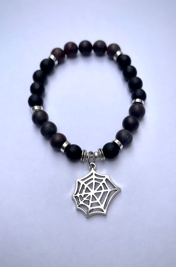 Handmade Onyx Web Bracelet