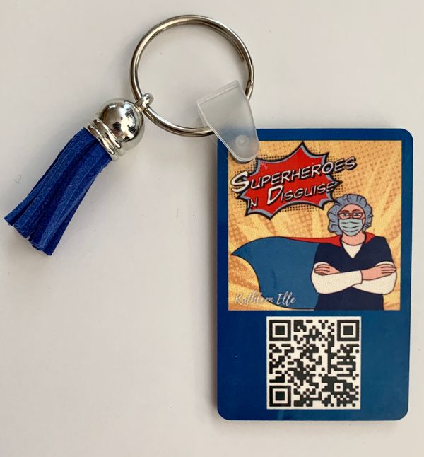 Superheroes in Disguise Keychain 🔑 