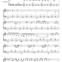 "Speranze Perdute" (accordion EASY) by Accordion Sheet Music
