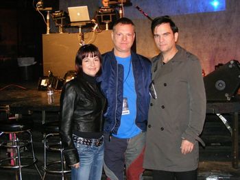 Donna, Andy Bell (Erasure) & Chris
