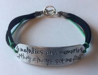 "Melodies and Memories" Song Lyrics Bracelet