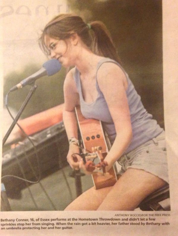 2015 - St. Albans Messenger - 
Bethany Playing at the Hometown Throwdown