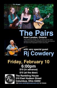 The Pairs with special guest Rj Cowdery