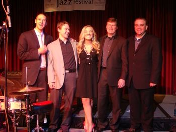 With Jay Multanen, Brianne Gray, Quinn Van Paepeghem, and Damien Bard at Gene Harris Jazz Festival.
