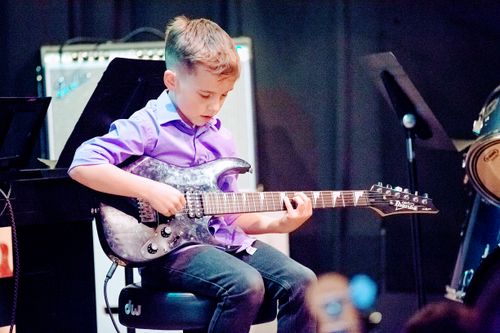 We teach guitar lessons and instruction to all age groups and all learning levels