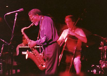 Bassist Neil Swainson is shown performing with legendary saxophonist Joe Henderson. Swainson is performing at the Cape Breton Jazz Festival during June 16-19 2022. (photo by Guy MacPherson)